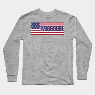 Missouri State in American Flag Long Sleeve T-Shirt